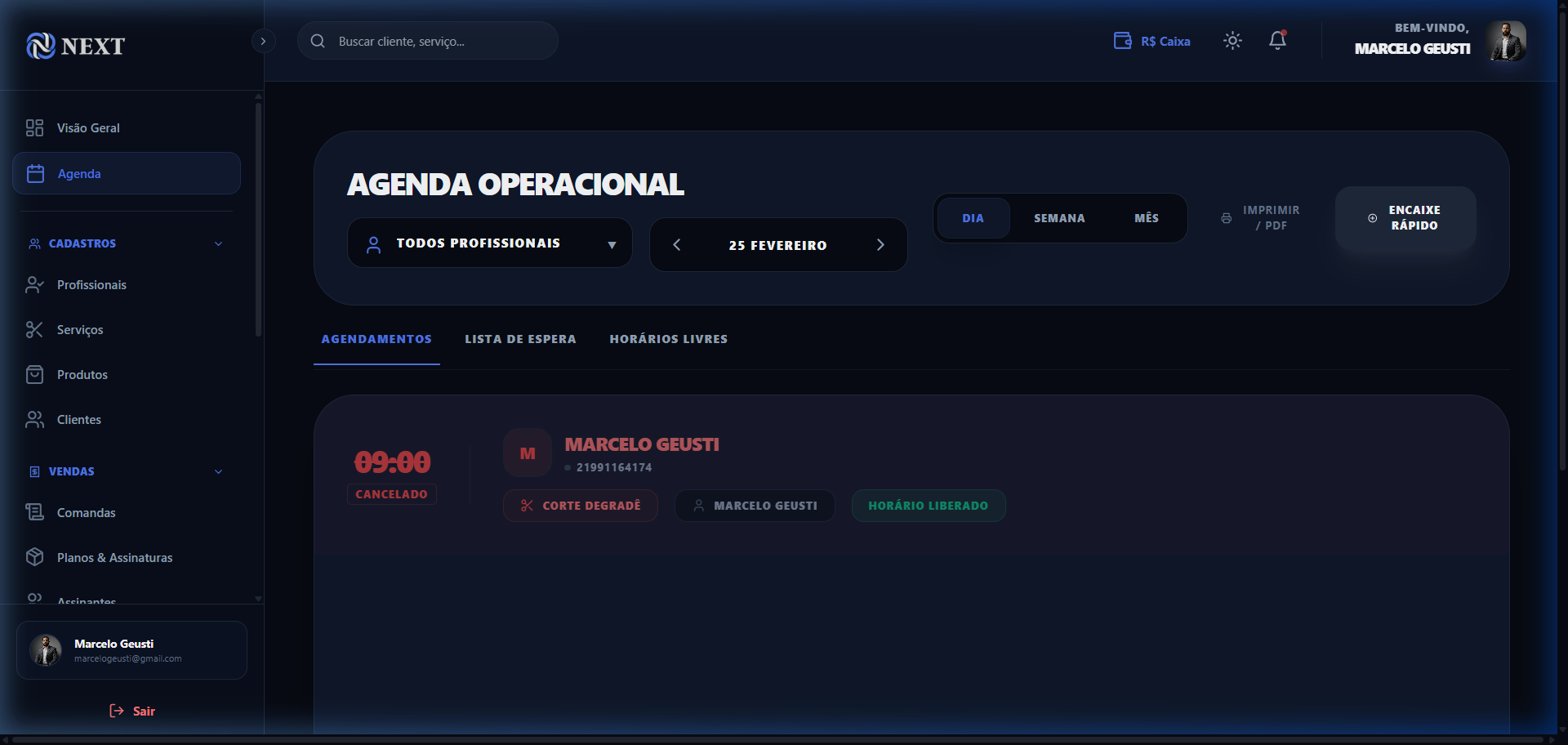 Agenda Maestro: Controle Total